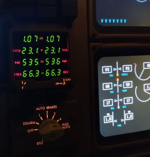 Standby engine indicator - replica boeing 757-767