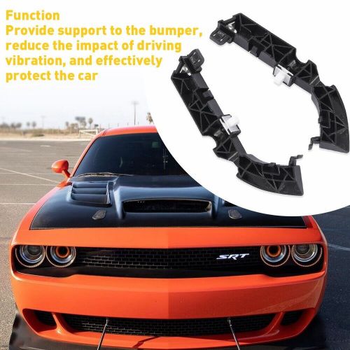 Pair front support bumper bracket replacement 2008-2021 for dodge challenger