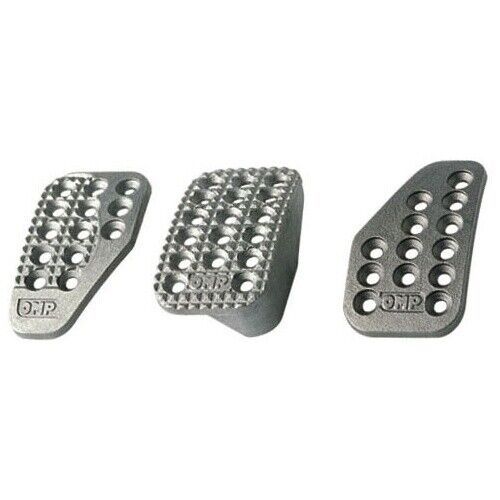 Omp racing pedal covers rally silver worldwide