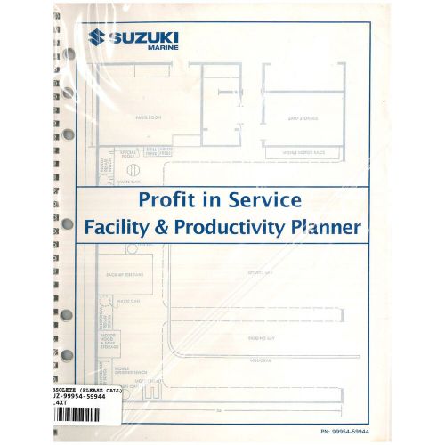 Suzuki outboard marine 1994 service productivity planner manual 99954-59944