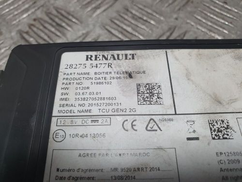 Renault master mk3 gps sat nav control module 282755477r 2016