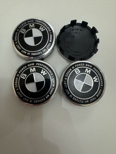 Set of 4 bmw alloy wheel centre caps 68mm looks amazing 