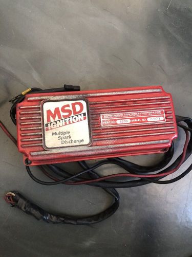 Msd 6200 ignition red box used untested parts or repair no returns