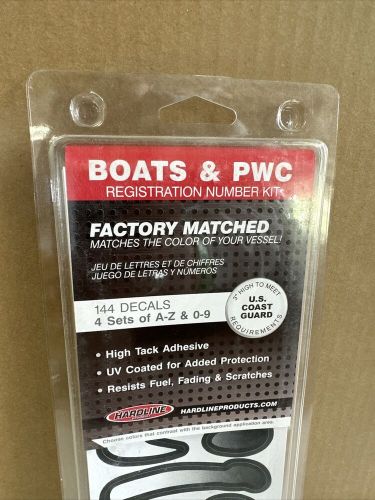 New factory matched numbers letters - 4 sets - white/black - part # whbkg200