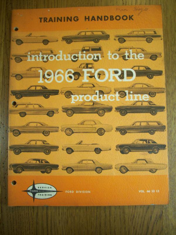 1966 ford training handbook vol 66 s5 l2 ford product line 1965 repair16