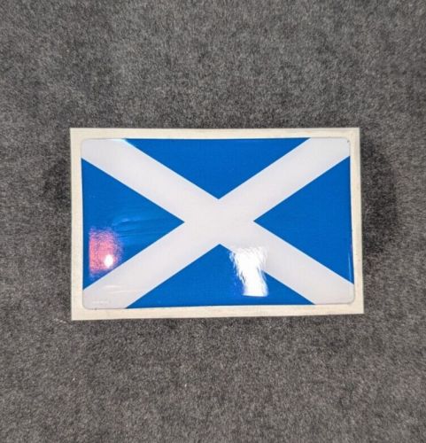 Scotland flag gel domed sticker -  80mm x 50mm