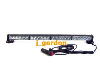 New 24 leds amber strobe emergency warning flash waterproof magnet lightbar