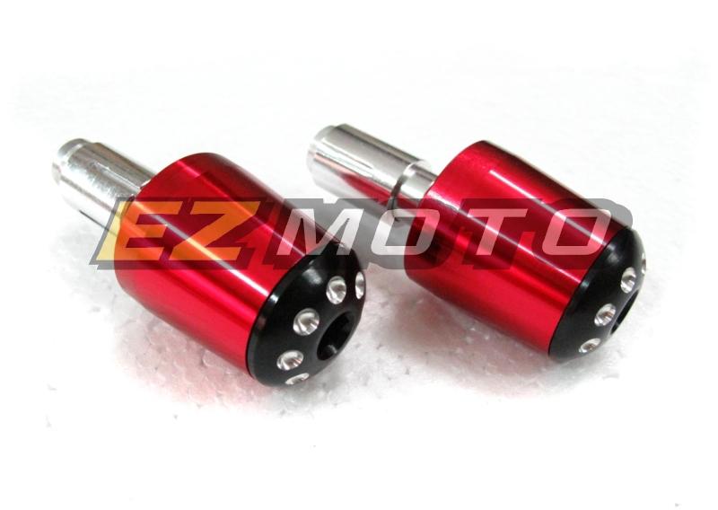 Red 7/8" cnc handle bar end fjr xjr 1300 fz1 fz6 fz8 750 600 1000 fzs xj 6