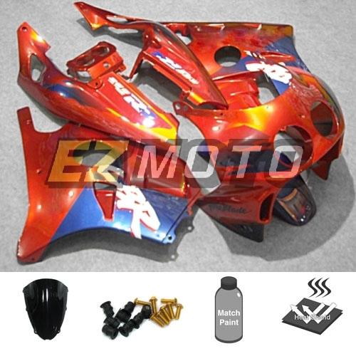 Inj fairing kit pack w/ windscreen & bolts for honda cbr250rr mc22 1990-1994 al