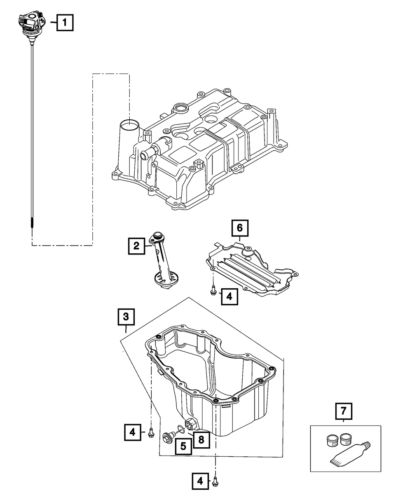 Genuine mopar oil drain plug 68526360aa