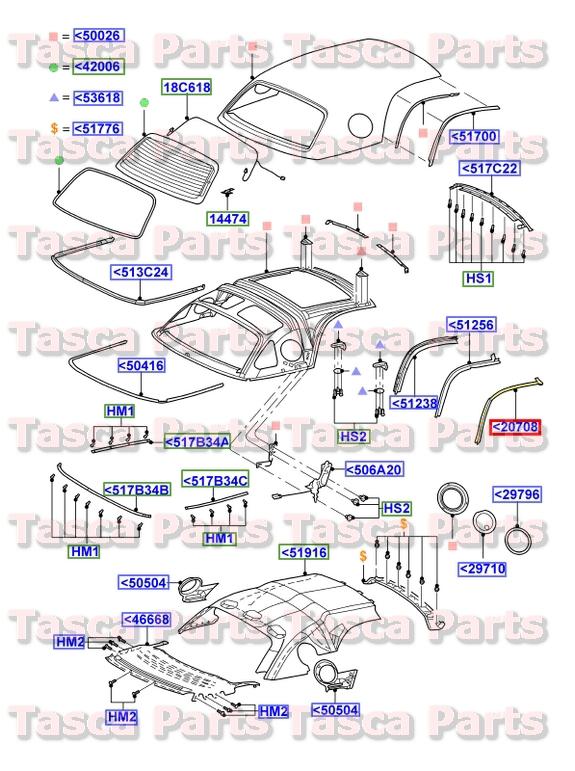 New oem removable hard top roof lh inner thick weatherstrip 2002-05 thunderbird