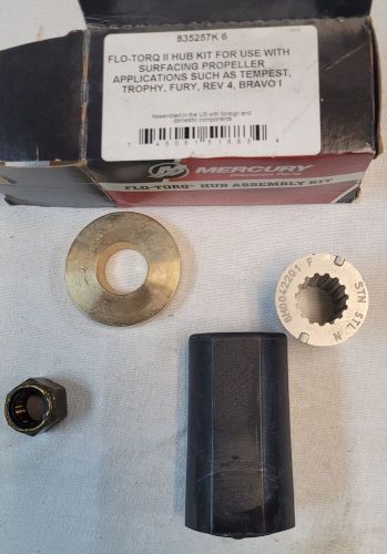 Mercury flo torq ii propeller hub kit 835257k 6  note! missing lock washer