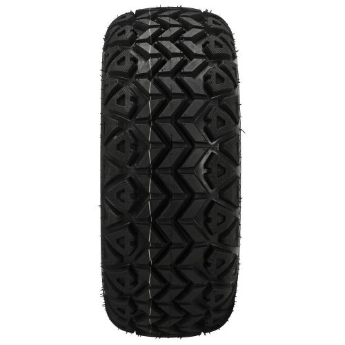 (4) golf cart 23x10.00-14 all-terrain tire on 14x7 black/machined hercules wheel