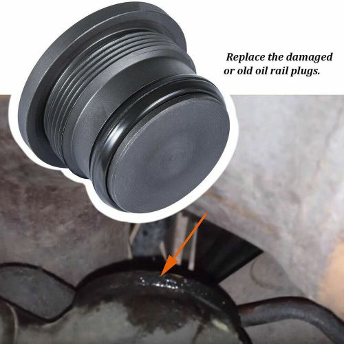 2x oil supply rail end oil gallery plug seal for ford 1994~2003 7.3l powerstroke