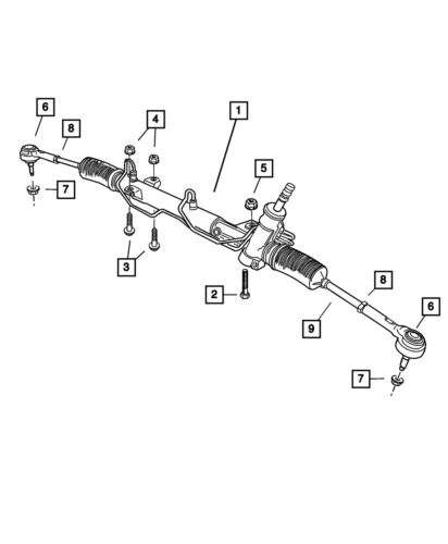 Genuine mopar power steering gear 68072214ac