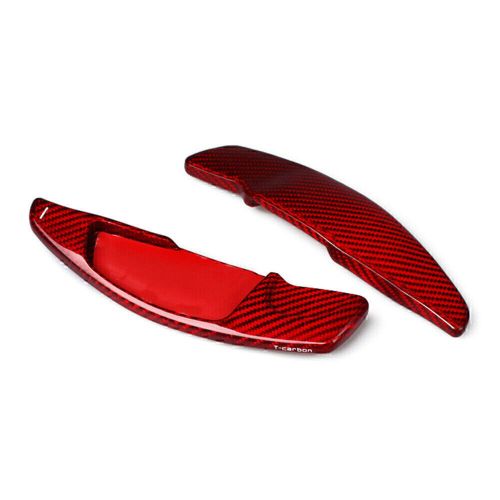 Steering wheel shift paddle extension for bmw 5/7 series carbon fiber red