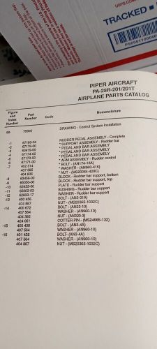 Piper pa-28r-201/201t cherokee arrow iii parts catalog