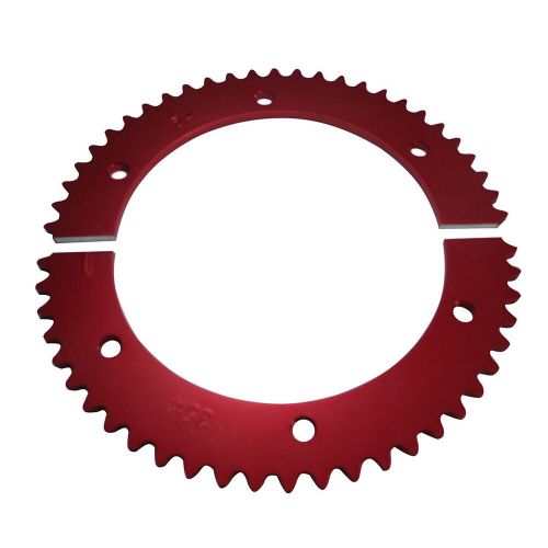 Pit parts 54 tooth #35 chain red split sprocket - mini bike &amp; go kart parts pp54