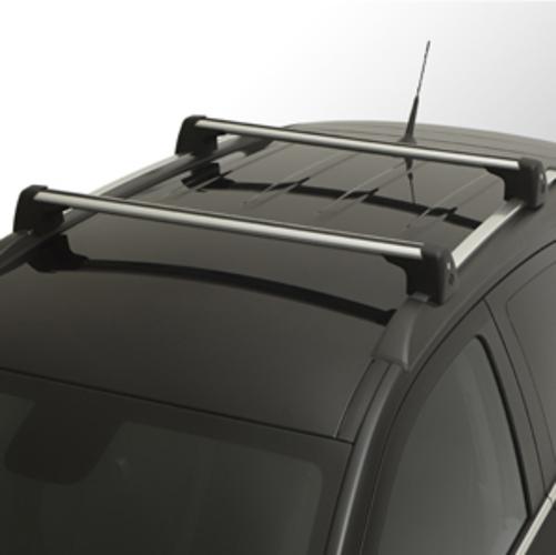 13-14 buick encore removable roof rack cross rails brushed aluminum 95470987