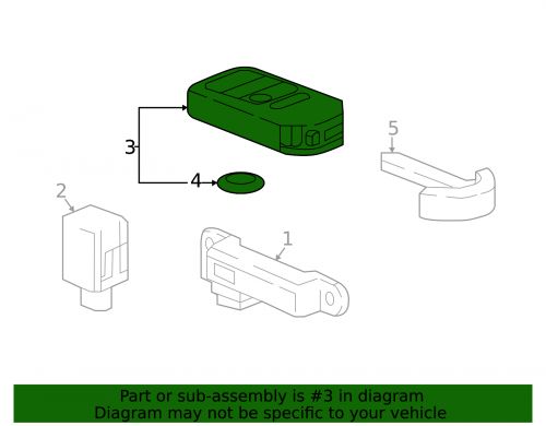 Genuine honda keyless entry transmitter 72147-t20-a11