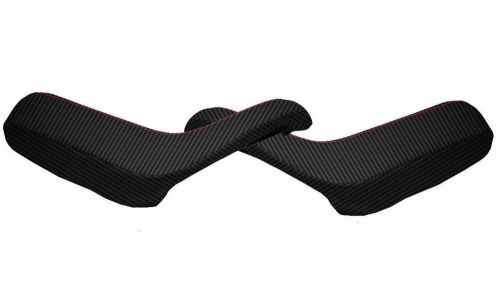 Front handle door armrest panel cover carbon fiber for bmw e28 82-88 red stitch