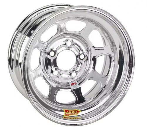 Aero race wheels 52-284530 chrome 15&#034; x 8&#034; - 5 x 4.5&#034; pattern - 3&#034; offset imca