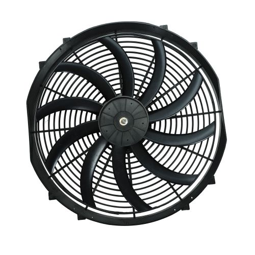 16&#034; inch slim fan push pull electric radiator cooling 12v mount kit universal