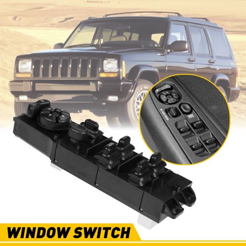 Master power window switch for 97-01 cherokee country se sport classic limited