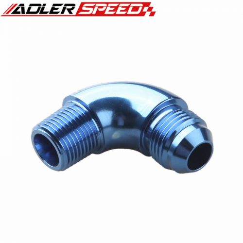 90 degree an4 an6 an8 an10 to 1/8&#034; 1/4&#039;&#039; 3/8&#039;&#039; npt full flow adapter fitting