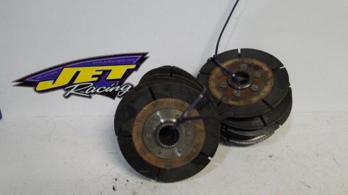 Used clutch disk 5 1/2&#034; fine spline set of 3 disk