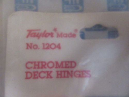 P37c taylor made 1204 chromed deck hinges oem new factory boat parts