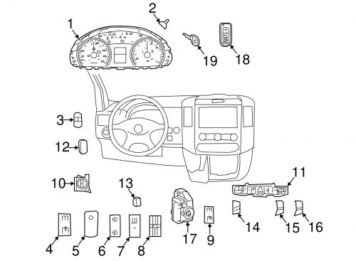 Genuine mercedes-benz keyless entry transmitter 906-760-35-06