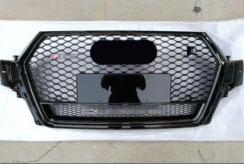 For 2016 2017 2018 2019 audi q7 sq7 rsq7 front bumper black mesh grill grille