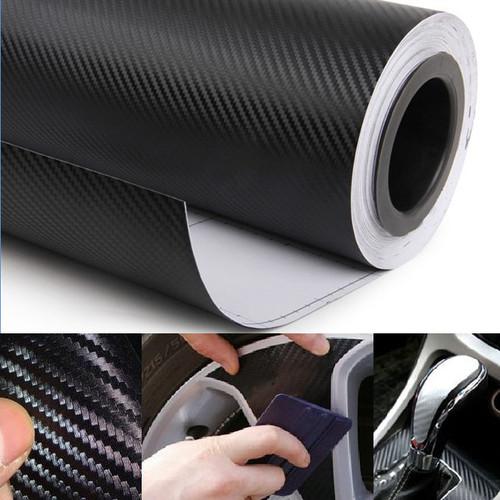 1.27mx30cm diy carbon fiber wrap roll sticker for car auto vehicle detailing