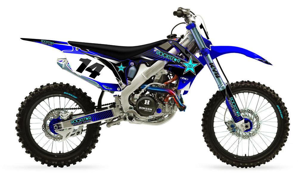 Factory effex rockstar shroud and trim graphic kit for honda crf250 crf450