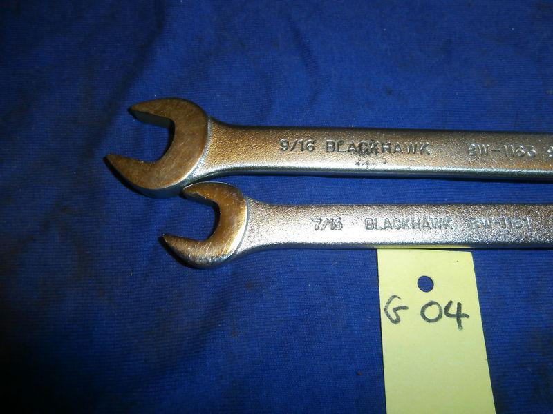 G04  blackhawk tools usa bw??  2 pcs 12 pt. comb wrenches