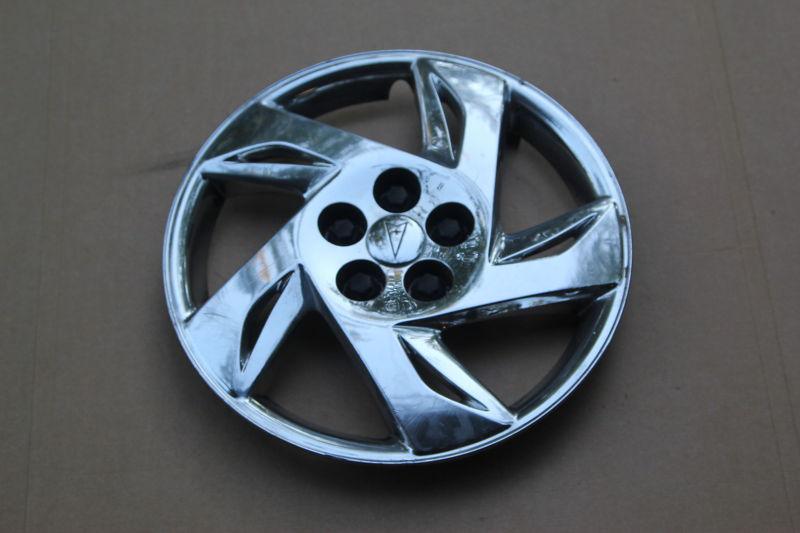 1999-2002 pontiac sunfire 15” chrome wheel cover hub cap 5127 p/n 9593365