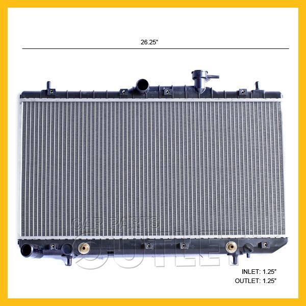 Cooling radiator for 01 02 03 04 05 hyundai accent 1.6l dohc gl/gls/gt 4/5d auto