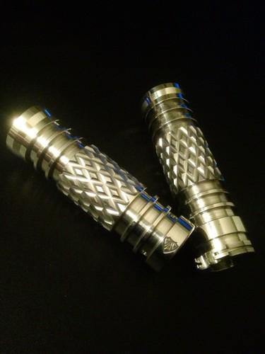 Arlen ness 3d sterling diamond grips 1" bars custom choppers harley 84-12 bobber