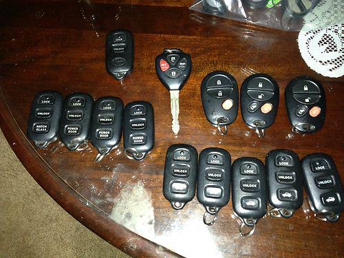 Lot of 14 toyota 4runner sequoia rav4 highlander camry prius remote oem keyless