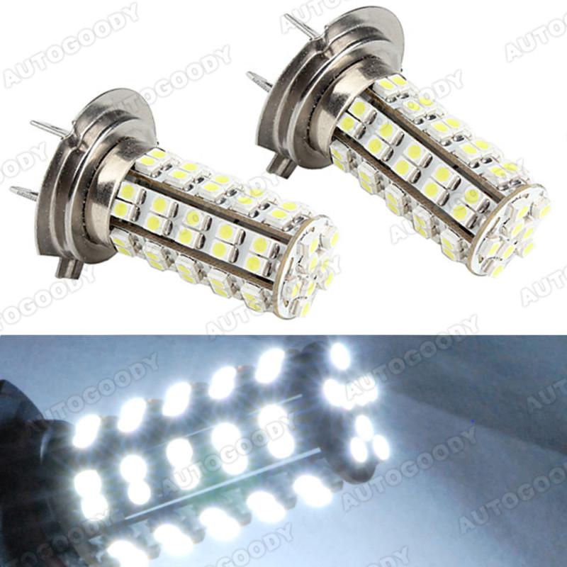 H7 led bulbs white 68 smd drl fog light high beam