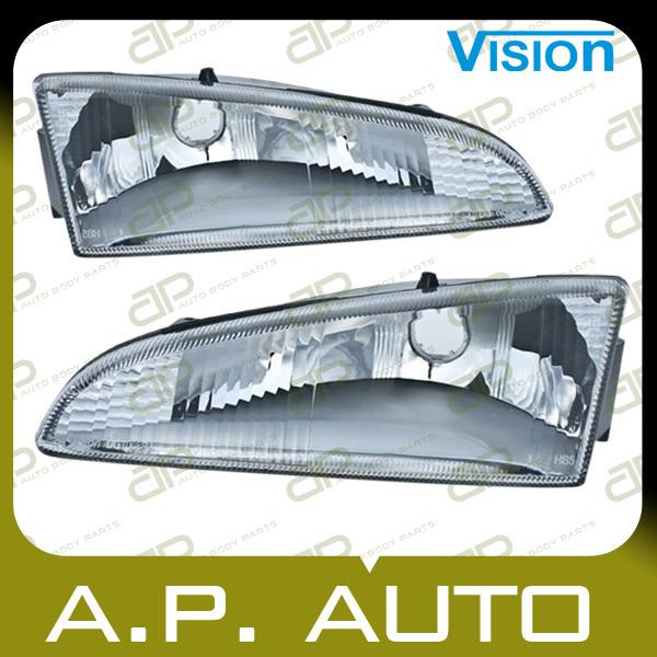 Pair head light lamp assembly 95-97 dodge intrepid es replacement lh+rh new