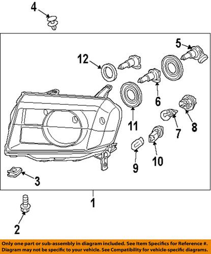 Honda oem 33150szaa11 headlight-headlamp assembly