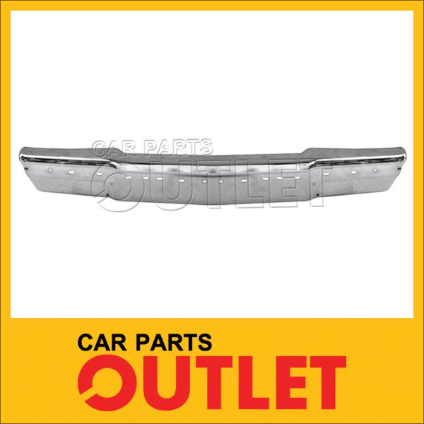 1988-1991 ford crown victoria front bumper face bar fo1002214 chrome wo guard