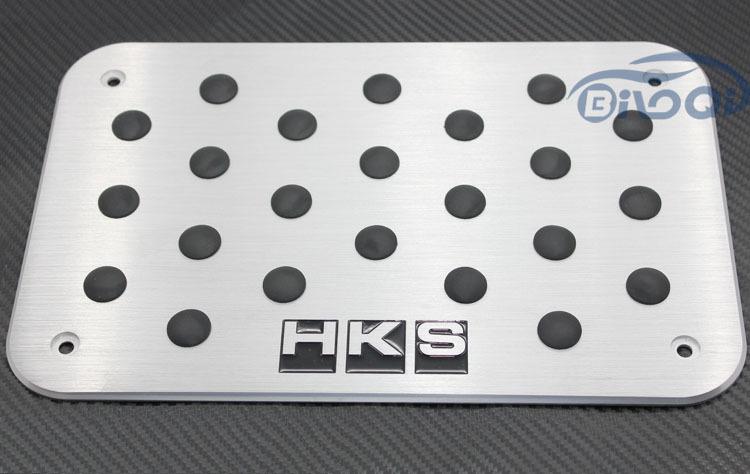 Thick aluminum universal floor carpet mat pedal pad plate for hks racing sports