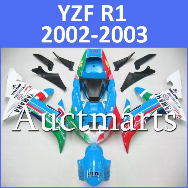 Fit yamaha yzf r1 02 03 yzfr1 2002 2003 1000 fairing kit bodywork b9 d10