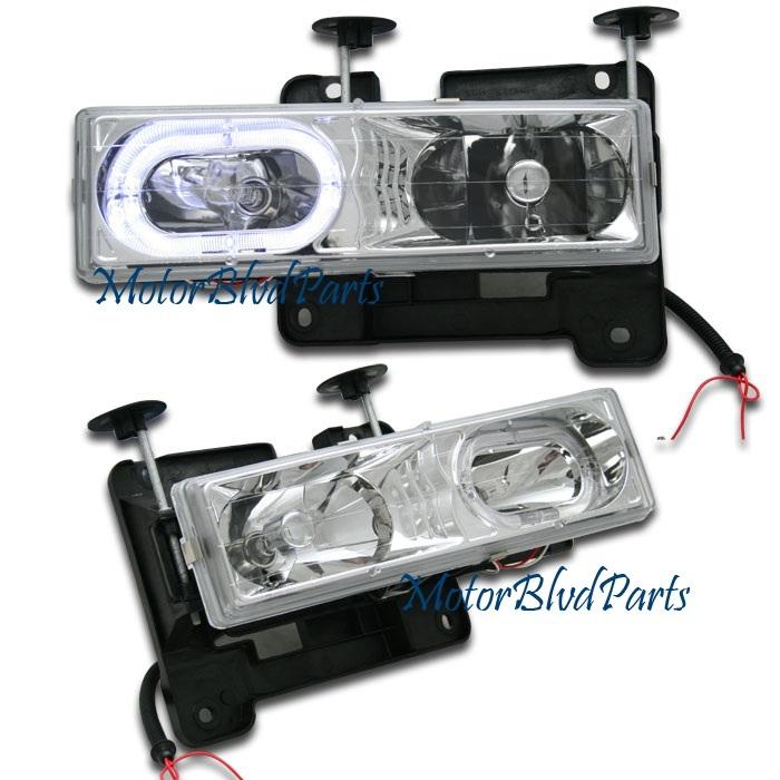 88-02 ck fullsize suv truck halo headlights headlamps