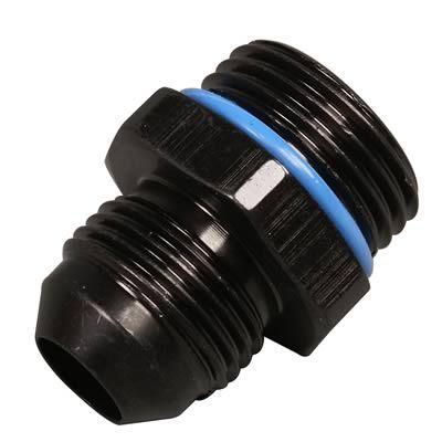 Russell 670660 fitting flare reducer straight male -10 an to male -8 an black ea