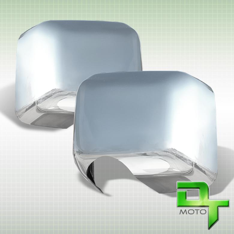 2007-2012 jeep wrangler 2 piece chrome mirror covers left + right set pair