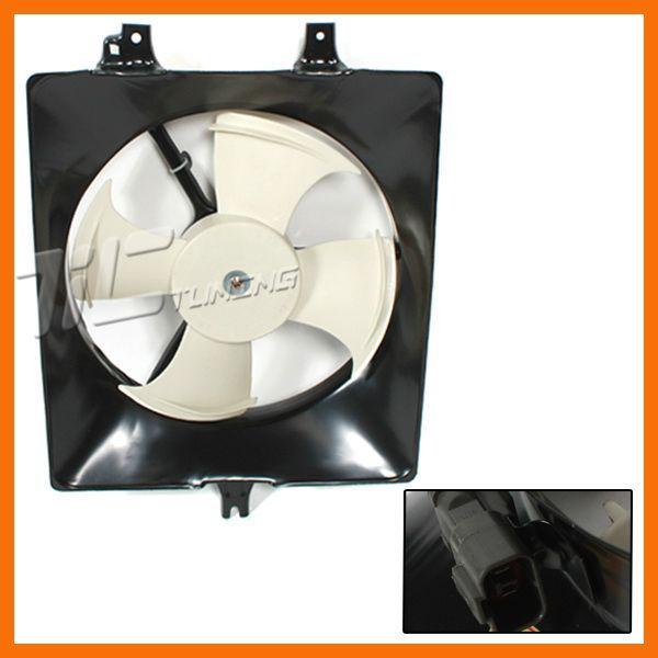 Honda accord a/c condenser radiator fan assembly blade motor shroud 98 99 00 01